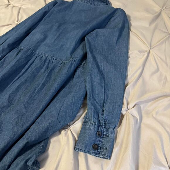 Nine-west Women's Denim Navy Dress Size M - Picture 3 of 7